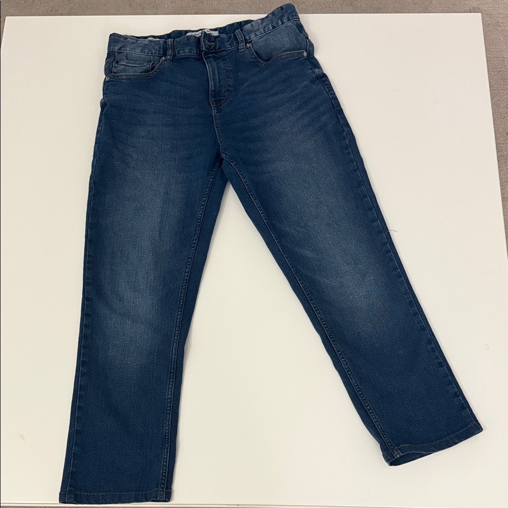 Calvin Klein Slim Straight Jeans Womens 18 Blue Denim